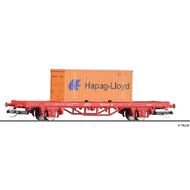 Vagon portcontainer DB, TT, Tillig