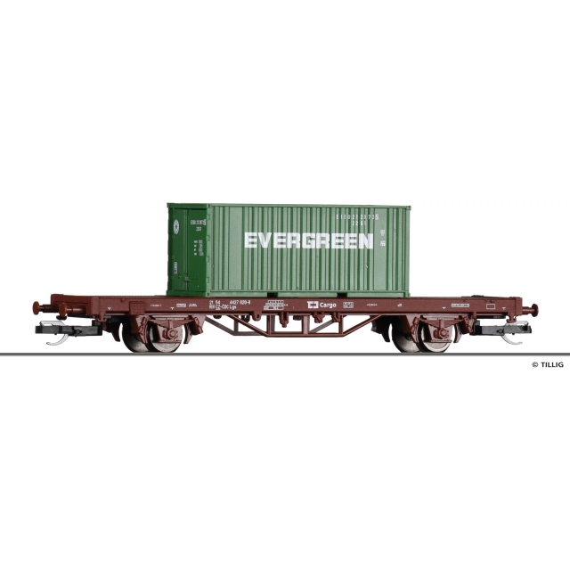 Vagon portcontainer CD, TT, Tillig