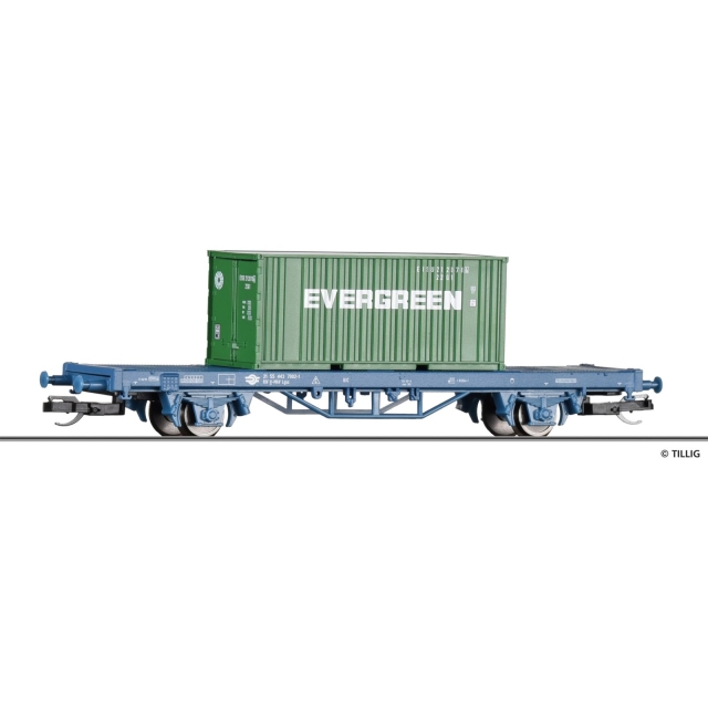 Vagon portcontainer MAV, TT, Tillig