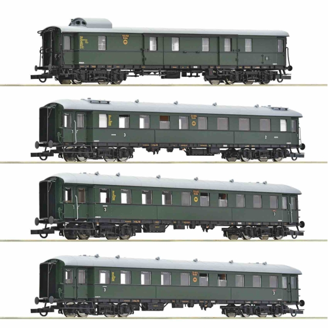 Set 4 vagoane "Zwickauer Traditionszug“ DR, H0, Roco