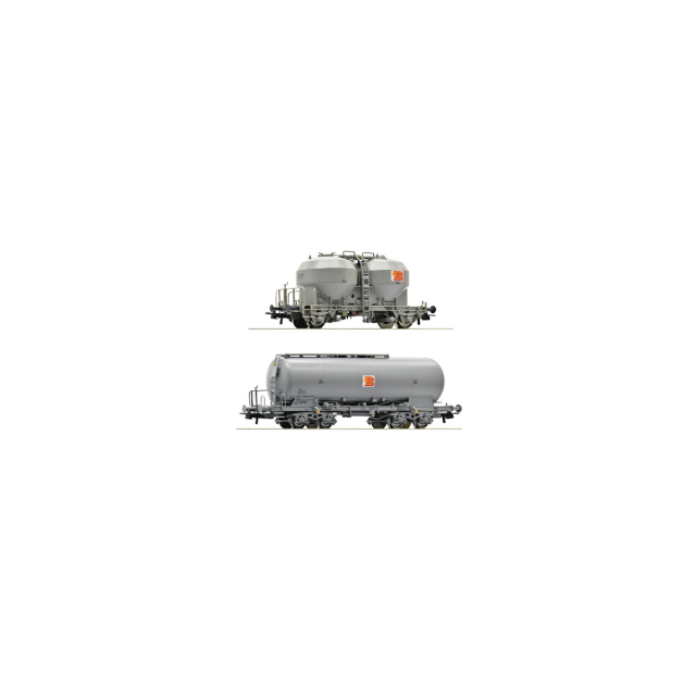 Set doua vagoane siloz SBB CFF, H0, Roco