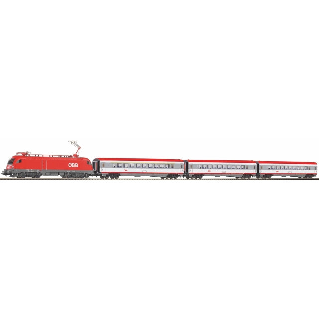 Startset cu locomotiva Taurus si 3 vagoane calatori ÖBB, Piko